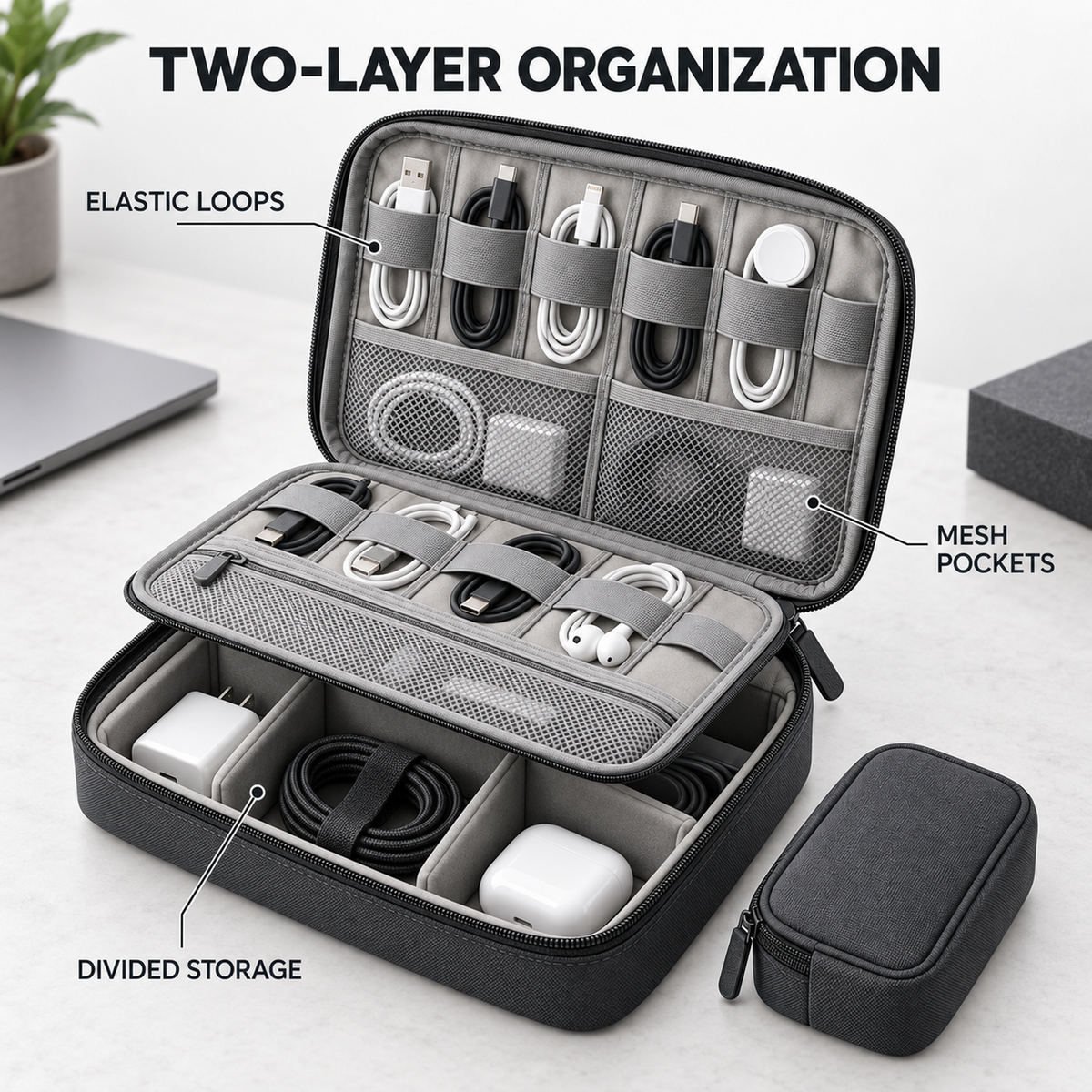 RouteDesk Layered Cable Organizer