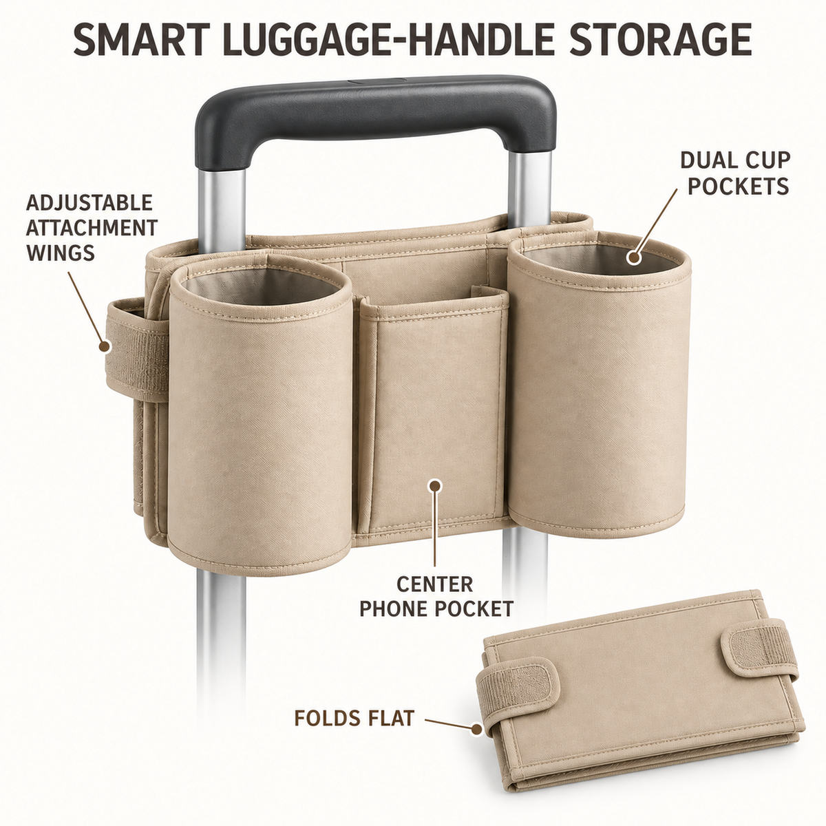 CarryArc Luggage Handle Caddy