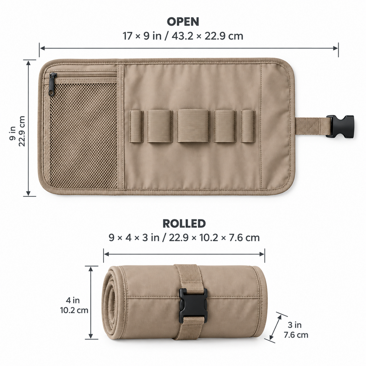 RouteDesk Roll-Up Accessory Wrap